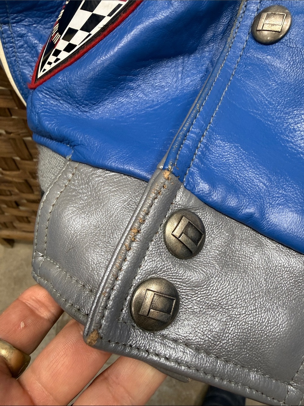 RARE VTG Fubu Leather Racing Jacket Mens XL Y2K 90s Streetwear - Picture 13 of 16